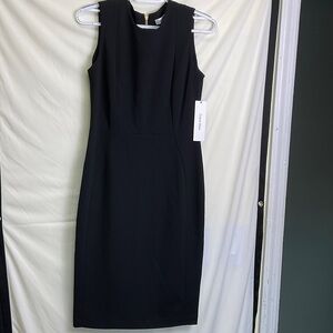 Calvin Klein Elegant Black Midi Dress